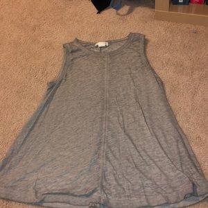 Grey flowy tank top